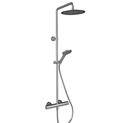 COLONNE DE DOUCHE ORIENTABLE THERMOSTATIQUE METAL BROSSE