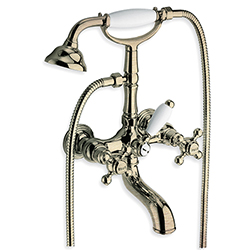 #BAIN DOUCHE PARIGI + ACCESSOIRES METAL BROSSE