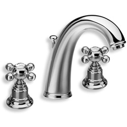 LAVABO PARIGI 3 TROUS CHROME +VIDAGE