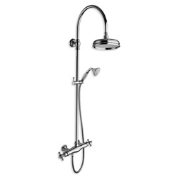 COLONNE DE DOUCHE PARIGI RETRO THERMOSTATIQUE COMPLETE CHROME