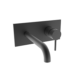 FACADE MITIGEUR LAVABO BEC 185 MM PHI BLACKMAT