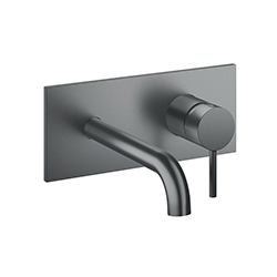 FACADE MITIGEUR LAVABO BEC 185 MM PHI METAL BROSSE