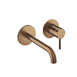 LAVABO MITIGEUR MURAL PHI AVEC ROSACES BEC 225 MM 