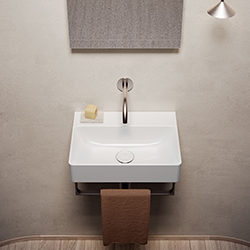 VASQUE LAVABO CÉRAMIQUE PREMIUM 45 BLANC BRILLANT