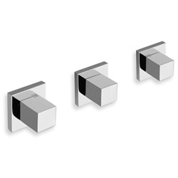 DOUCHE QUADRI ENCASTREE 2 SORTIES SEUL CHROME