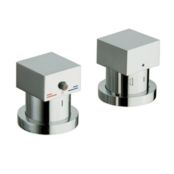 BAIN DOUCHE QUADRI SUR GORGE THERMOSTATIQUE CHROME/FIN XQ142