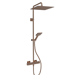 COLONNE DE DOUCHE THERMOSTATIQUE TABULA OR ROSE BROSSE