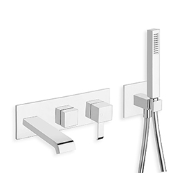 FACADE EXTERNE QUADRI BAIN DOUCHE MURAL 2 SORTIES SANS MECA EX QM108