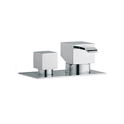 BAIN DOUCHE QUADRI SUR GORGE MITIGEUR CHROME
