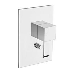 $ DOUCHE QUADRI ENCASTREE 2 SORTIES SANS MECANISME CHROME