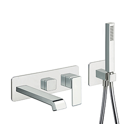 FACADE EXTERNE QUADRI S BAIN DOUCHE MURAL 2 SORTIES EX QS109