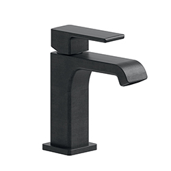 #LAVABO QUADRI S REGULAR MITIGEUR CHROME NOIR BROSSE VIDAGE/FIN