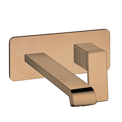 #LAVABO MURAL QUADRI S PLAQUE SAILLIE 225 CM METAL BROSSE