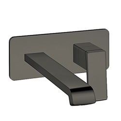 #LAVABO MURAL QUADRI S PLAQUE SAILLIE 225 CM CHROME NOIR 