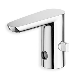 LAVABO QUIKTRONIC EAU CHAUDE EAU FROIDE SUR BATTERIE CHROME