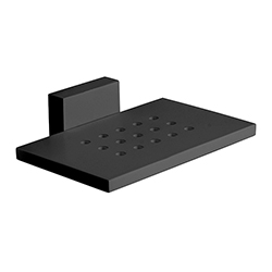PORTE SAVON QUATTRO A SUSPENDRE LAITON NOIR