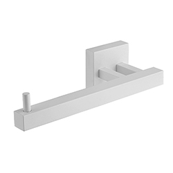 PORTE ROULEAU QUATTRO LAITON BLANC