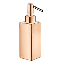 DISTIBUTEUR DE SAVON LIQUIDE A POSER DOMINO OR ROSE 
