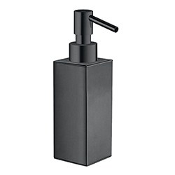 DISTRIBUTEUR SAVON LIQUIDE QUATTRO A POSER CHROME NOIR BROSSE