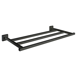 #ETAGERE PORTE SERVIETTES QUATTRO 60/30 CM NOIR
