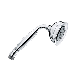 DOUCHETTE ROMAN CURVE RETRO 3 JETS ANTICALCAIRE CHROME
