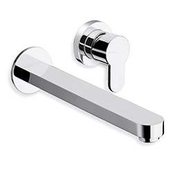 #LAVABO MURAL ROUND 2 TROUS BEC 225 CM CHROME EX RN269 ***FIN