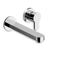 #LAVABO MURAL ROUND 2 TROUS BEC 18 CM CHROME***