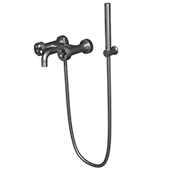 MELANGEUR BAIN 2 SORTIE AVEC DOUCHETTE METAL BROSSE