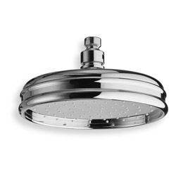 $ POMME DE DOUCHE RETRO LUXE ANTICALCAIRE F1/2" D200 CHROME