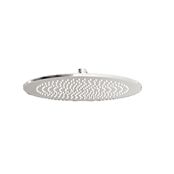 POMME DE DOUCHE SLIM VIENNA LAITON ROND 25 CM BLANC 