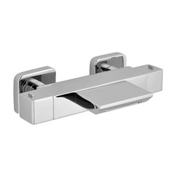#MITIGEUR BAIN DOUCHE THERMOSTATIQUE SOFT CARRE CORPS FROID NF CHROME