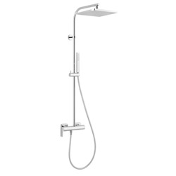 #COLONNE DE DOUCHE SOFT CARREE MITIGEUR CHROME