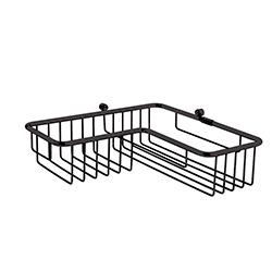 PANIER DE DOUCHE D'ANGLE 27*27*7 CM BLACKMAT