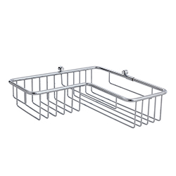 PANIER DE DOUCHE D'ANGLE 27*27*7 CM CHROME