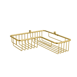 PANIER DE DOUCHE D'ANGLE 27*27*7 CM DORE