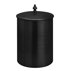 POUBELLE AVEC COUVERCLE DIAM.21 HAUT. 25 BLACKMAT