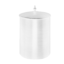 POUBELLE AVEC COUVERCLE DIAM.21 HAUT. 25 BLANC