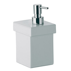 DISTRIBUTEUR SAVON SKUARA CERAMIQUE 8 X 10 X 16 CM***FIN