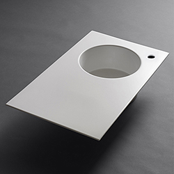 #LAVABO SKYLAND 80X48 AVEC PLAGE PERCAGE A DROITE ***FIN