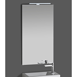 MIROIR SIMPLE AVEC SPOT SUR REGLETTE 60X80***FIN
