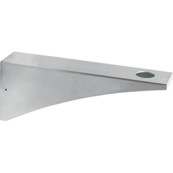 SUPPORT VASQUE MURAL INOX 325 MM SANS TROU / ROBINET