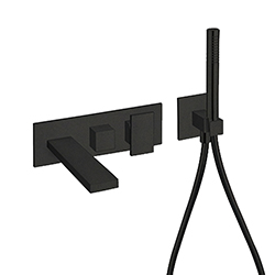 FACADE EXTERNE TABULA BAIN DOUCHE MURAL 2 SORTIES BLACK MAT