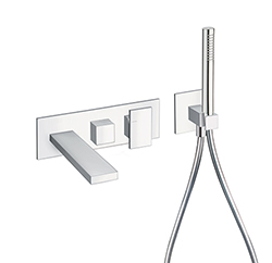 FACADE EXTERNE TABULA BAIN DOUCHE MURAL 2 SORTIES CHROME