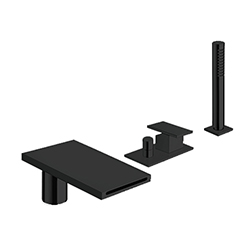 BAIN DOUCHE TABULA SUR GORGE MITIGEUR COMPLET BLACK MAT