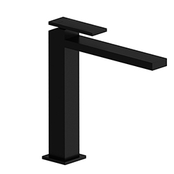 MITIGEUR LAVABO TABULA MI-HAUT AVEC VIDAGE UP&DOWN® BLACK MAT