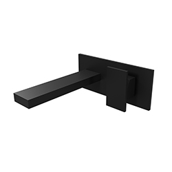 LAVABO MURAL TABULA AVEC PLAQUE SAILLIE 18 CM BLACK MAT