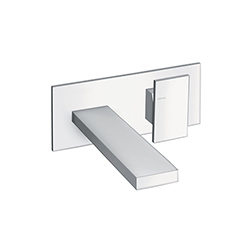 LAVABO MURAL TABULA AVEC PLAQUE SAILLIE 18 CM CHROME