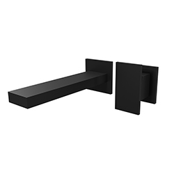 LAVABO MURAL TABULA 2 TROUS SAILLIE 18 CM BLACK MAT