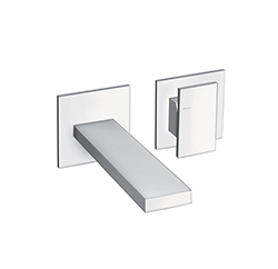 LAVABO MURAL TABULA 2 TROUS SAILLIE 18 CM CHROME