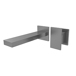 FAÇADE LAVABO MURALE AVEC ROSACES TABULA BEC 185 MM